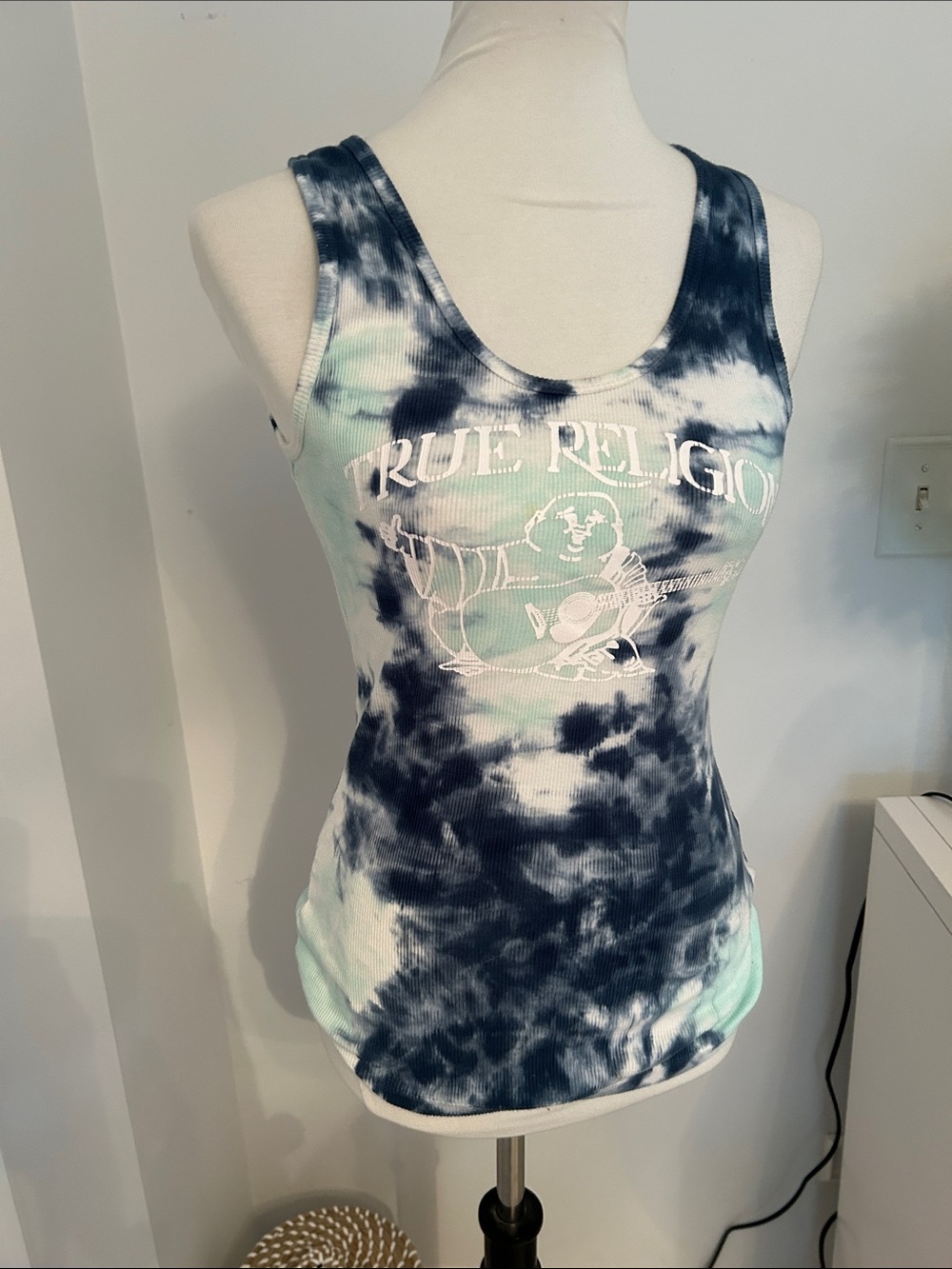 Cutest 😍🔥True Religion Blue Tie Dye Tank Top
